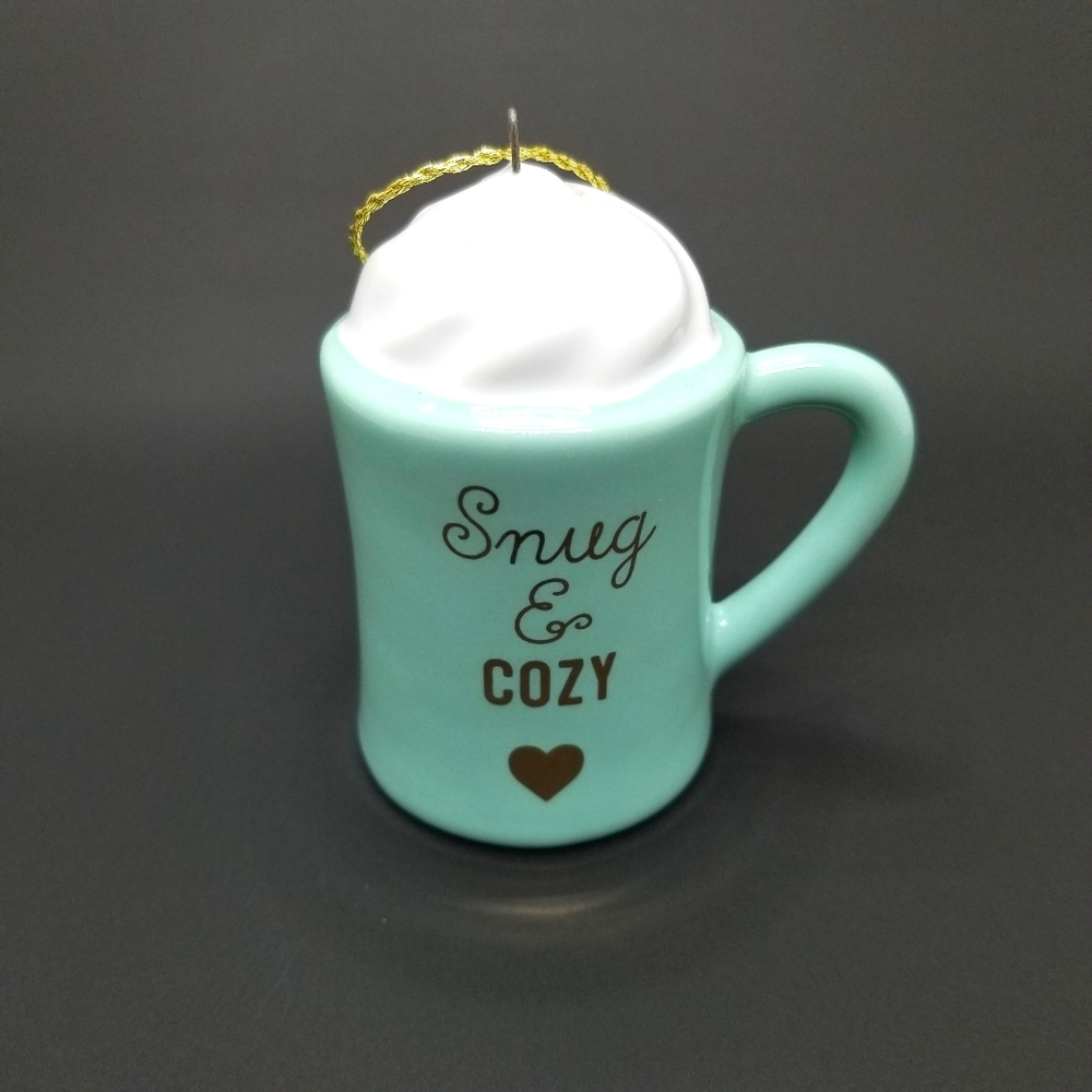 Indigo Mug Christmas Ornament - NWOT